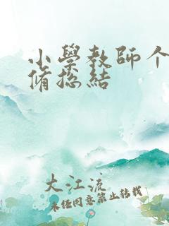 小学教师个人研修总结