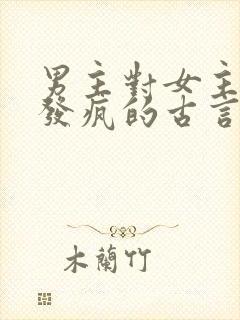 男主对女主爱到发疯的古言