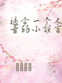 适合一个人晚上看的小说言情