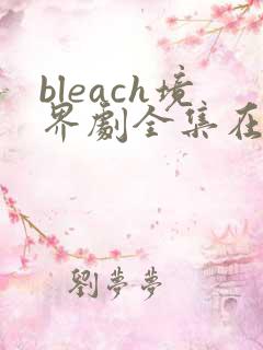 bleach境界剧全集在线观看免费版高清