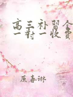 高三补习全日制一对一收费