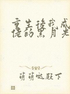 重生后我成了大佬的黑月光 连载