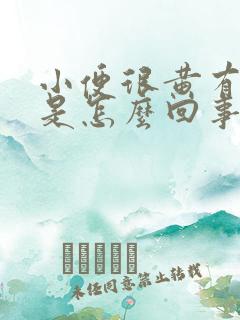 小便很黄有异味是怎么回事