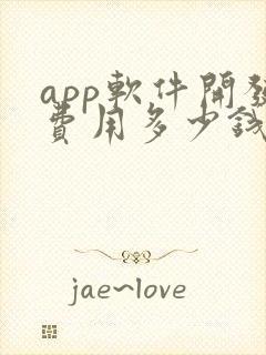 app软件开发费用多少钱