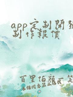 app定制开发制作报价