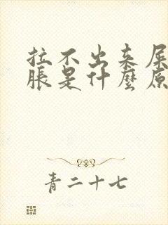 拉不出来屎肚子胀是什么原因