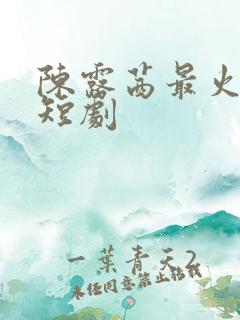 陈露茜最火十部短剧