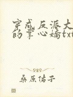 穿成反派大佬们的掌心娇txt全本下载