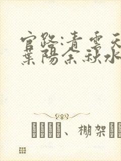 官路:青云天骄叶阳余秋水全本阅读