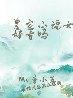 农家小福女小说好看吗