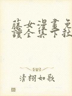 藤女漫画免费阅读全集下拉式