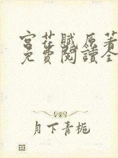 宫花赋原著小说免费阅读全文