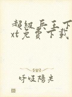 超级兵王下载txt免费下载