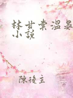 林甘棠温晏清的小说