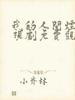 我的人间烟火电视剧免费观看下载