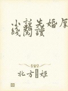 小说先婚厚爱在线阅读