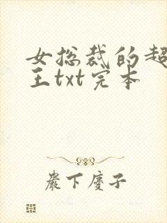 女总裁的超级兵王txt完本