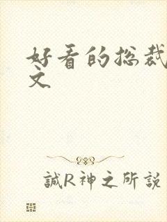 好看的总裁小说文