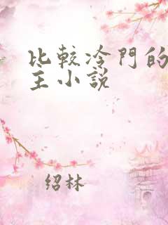 比较冷门的双男主小说