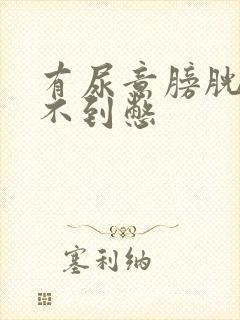 有尿意膀胱感觉不到憋