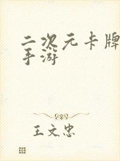 二次元卡牌爆衣手游