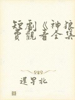 短剧《神狼》免费观看全集