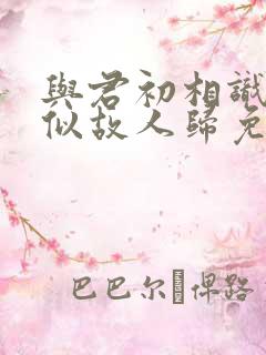 与君初相识·恰似故人归免费