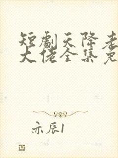 短剧天降老公是大佬全集免费观看