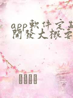 app软件定制开发大概要多少钱