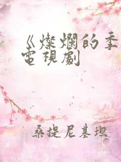 《灿烂的季节》电视剧