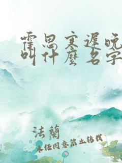 霍思寒迟晚小说叫什么名字