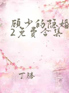 顾少的隐婚罪妻2免费合集