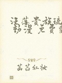 没落贵族琉璃川 动漫 免费观看