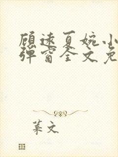 顾远夏婉小说无弹窗全文免费阅读