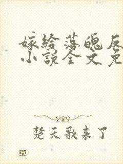 嫁给落魄反派后小说全文免费阅读