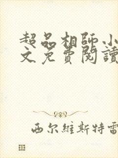 超品相师小说全文免费阅读