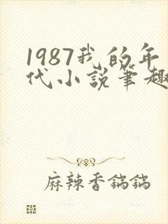 1987我的年代小说笔趣阁