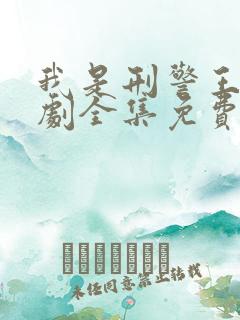 我是刑警王电视剧全集免费观看