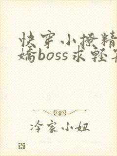 快穿小撩精:病娇boss求轻宠小说