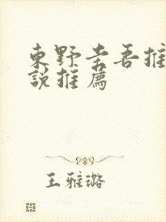 东野圭吾推理小说推荐