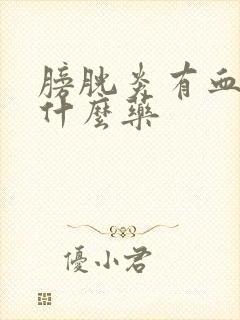 膀胱炎有血尿用什么药