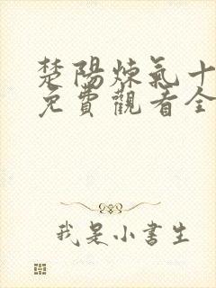 楚阳炼气十万年免费观看全集