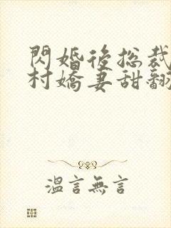 闪婚后总裁的农村娇妻甜翻了