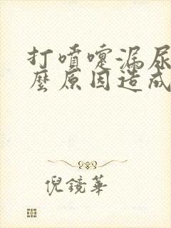 打喷嚏漏尿是什么原因造成的