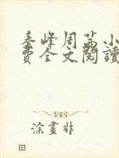 秦峰周茜小说免费全文阅读