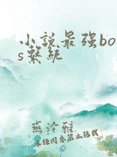 小说最强boss系统