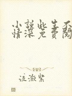 小说此生不负你情深免费阅读全文