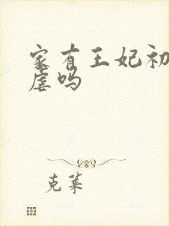 家有王妃初长成虐吗