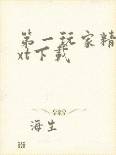 第一玩家精校txt下载