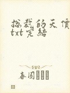 总裁的天价前妻txt完结